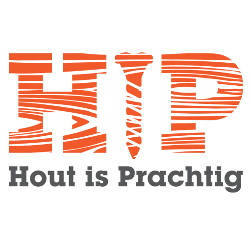 HIP hout is prachtig logo